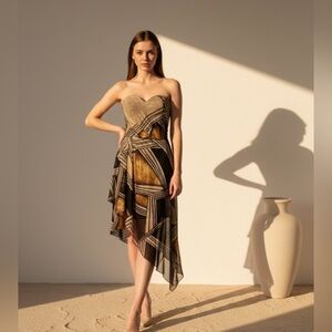 2 for $30 ✅Strapless High Low Dress